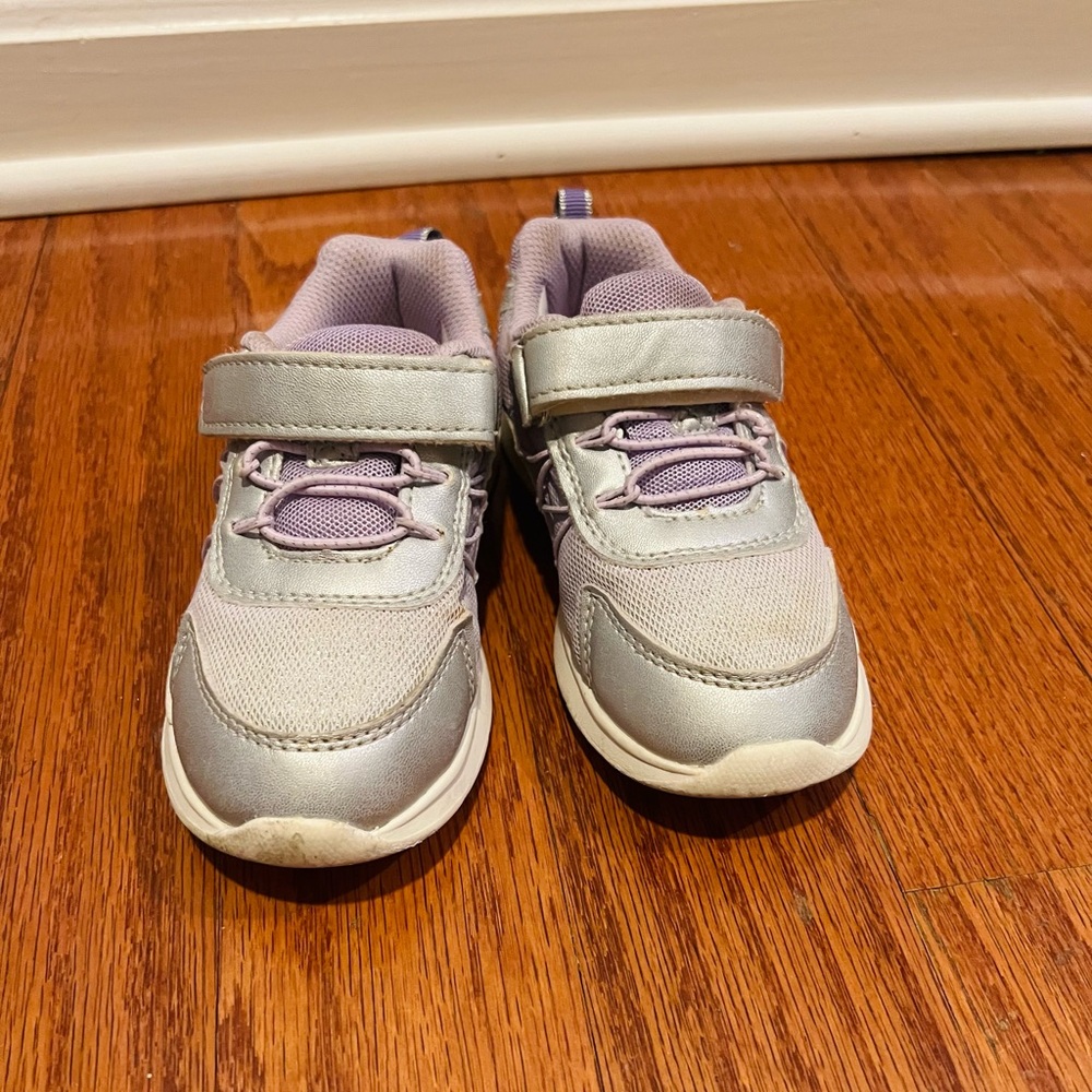 Stride Rite Silver and Lavender Sneakers